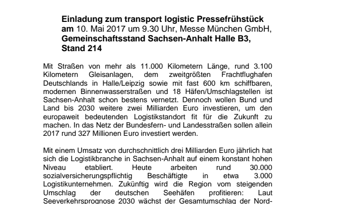 Multimodale Verkehrsentwicklung in Sachsen-Anhalt