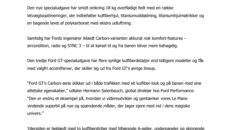 Ny nedbarberet Ford GT rammer asfalten 