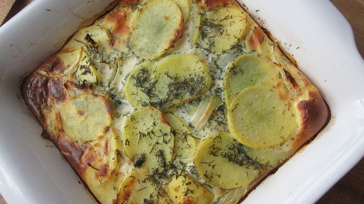 Månadens recept mars - Potatislåda med kaviar & dill