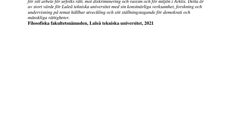 Filosofie hedersdoktor vid Luleå tekniska universitet, Sara Arnia.pdf