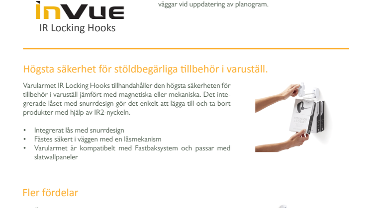 Varularm för produktställ