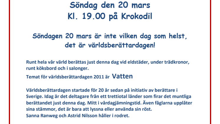 Berättarcafé Hör & Häpna!