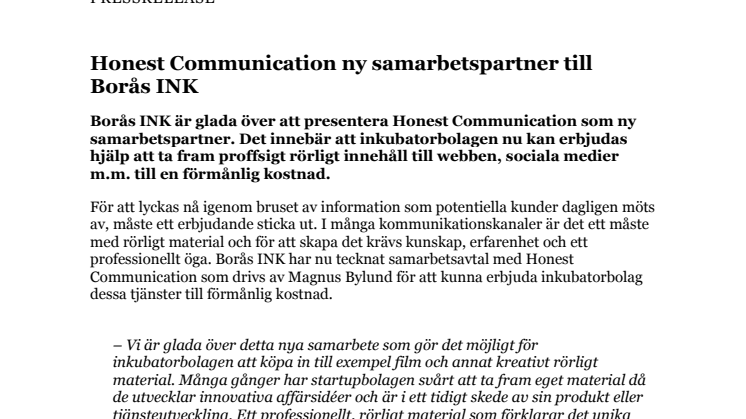 PM - Honest Communication ny samarbetspartner till Borås INK.pdf