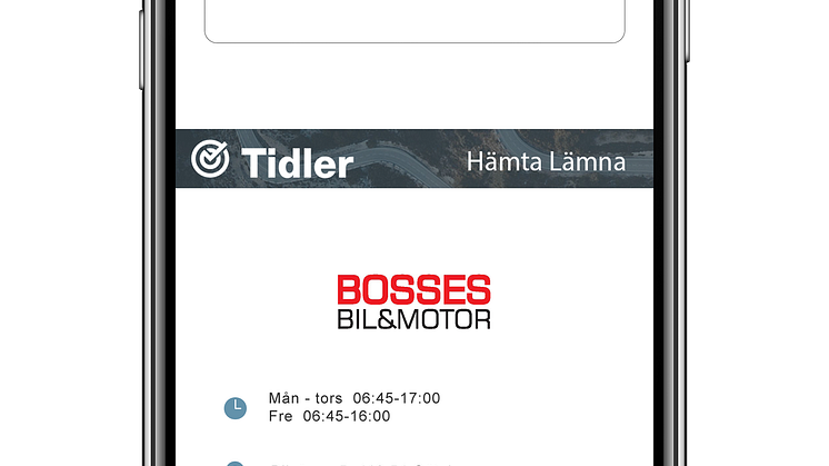 Boka service på verkstadens landningssida och välj till hämta-lämna service.