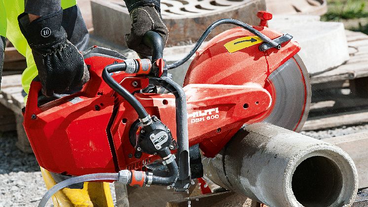 Hilti DSH 600-X, utvecklad för att ge dig mer kraft, bättre ergonomi, högre säkerhet och ökad produktivitet på arbetsplatsen.