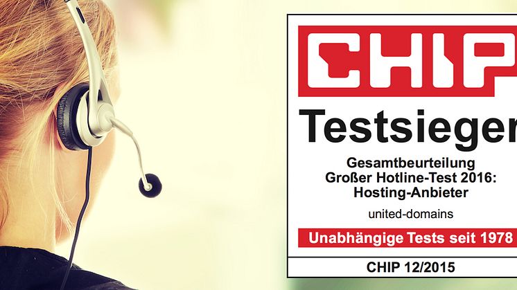 Testsieger: united-domains hat die beste Kunden-Hotline