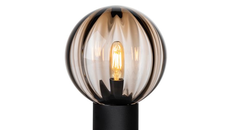 Krystallkulebordlampe