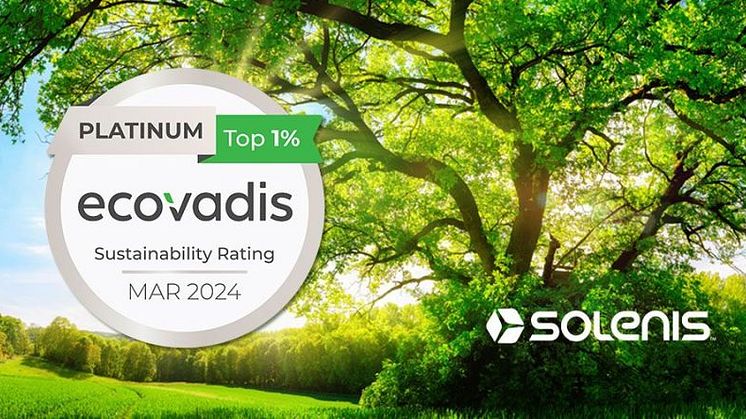 Solenis erhält zum dritten Mal in Folge Ecovadis-Auszeichnung in Platin
