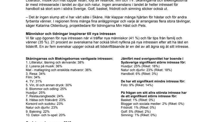 Skåningarna och Blekingeborna - Sveriges största djurälskare