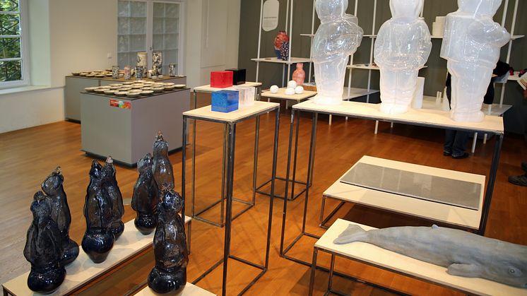 Kunst- und Designobjekte in der Ausstellung der Grassimesse 2019