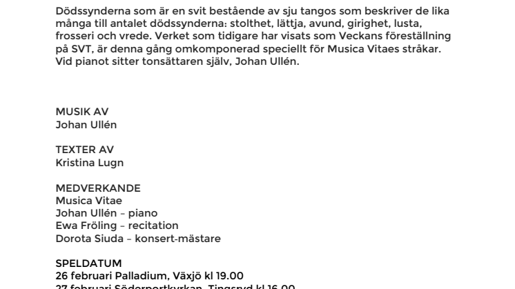 Ewa Fröling gästar Musica Vitae