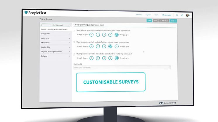 Kort demonstration og introduktion af CatalystOne HR-systemet