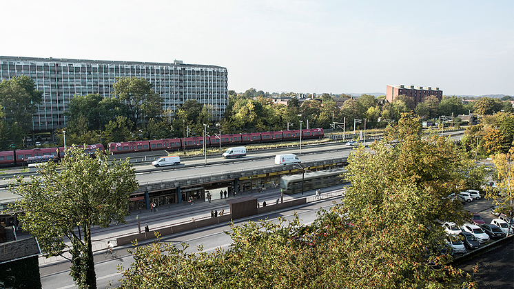 Lyngby station. Illustration: Hovedstadens Letbane