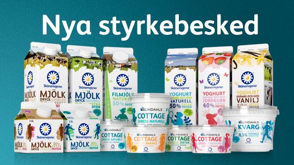 Nya ”starka” produkter från Skånemejerier
