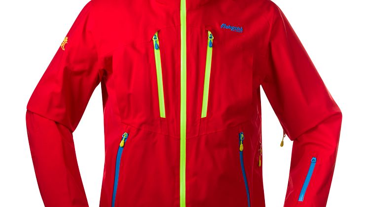 Trolltind Herre: Red/Neon Green/Light Sea Blue