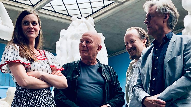 Charlotte Frogner, Nils Ole Oftebro,  Torgny Anderaa og Lasse Lindtner