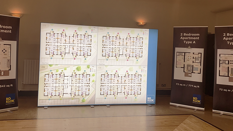 Sales event, BoKlok on the Lake, Worthing. 