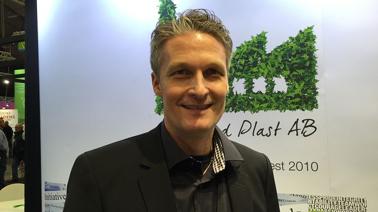 Fristad Plast har ställt ut på Elmia Subcontractor sedan mitten av 1990-talet och Niclas Forsström säger att de hinner med att träffa ett 50-tal kunder under mässans fyra dagar.