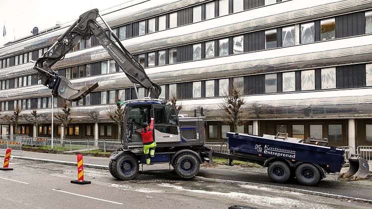 Volvo EW160E - den blå drömmaskinen