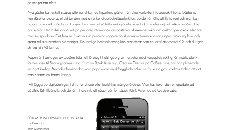 Ny app fixar bordsplaceringen!