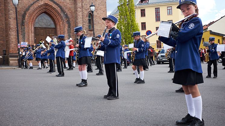 Kampen Skole Musikkorps. Foto: Leidolv Magelssen