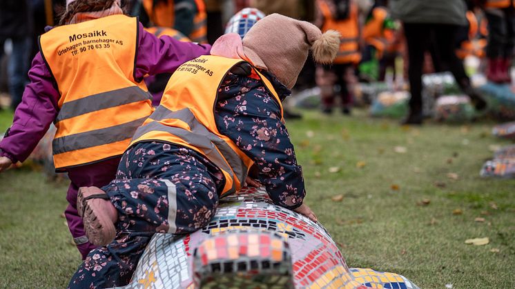 Nye lekeelementer for barn i Urtehagen