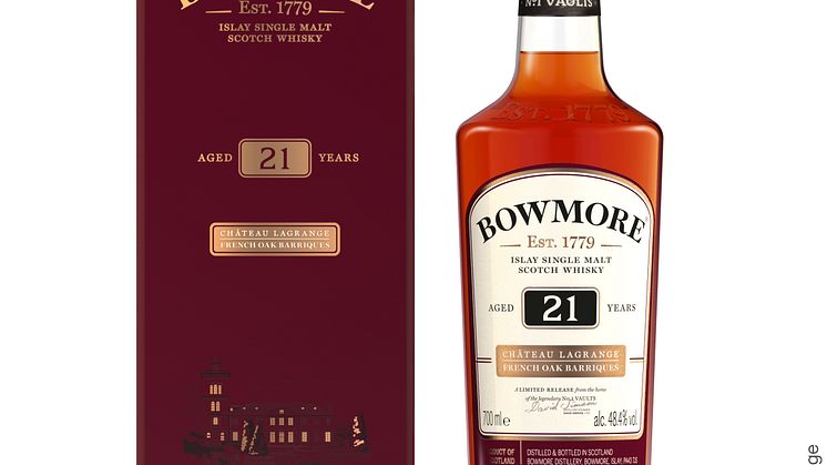 BOWMORE® SLÄPPER EXKLUSIV 21-ÅRING, LAGRAD PÅ FRANSKA EKFAT