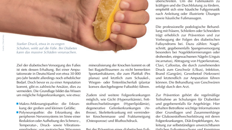 Diabetes: Gesunder Stand