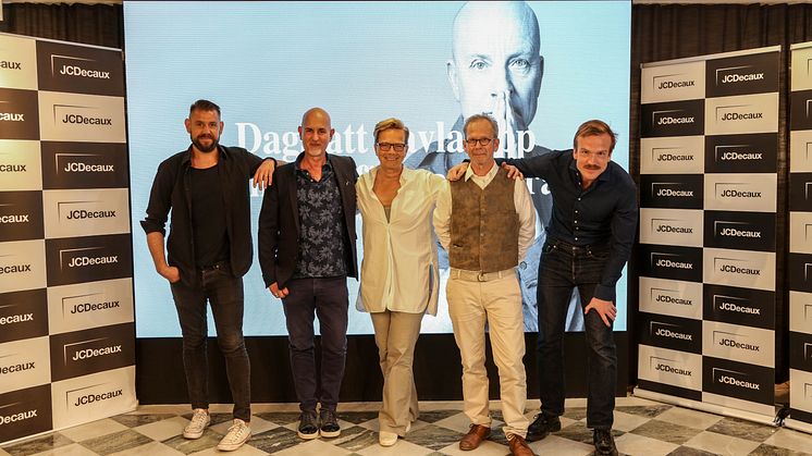 Robin Hallgren, Micael Bindefeld, Helena Westin, Björn Rietz och Resumés Andreas Rågsjö Thorell