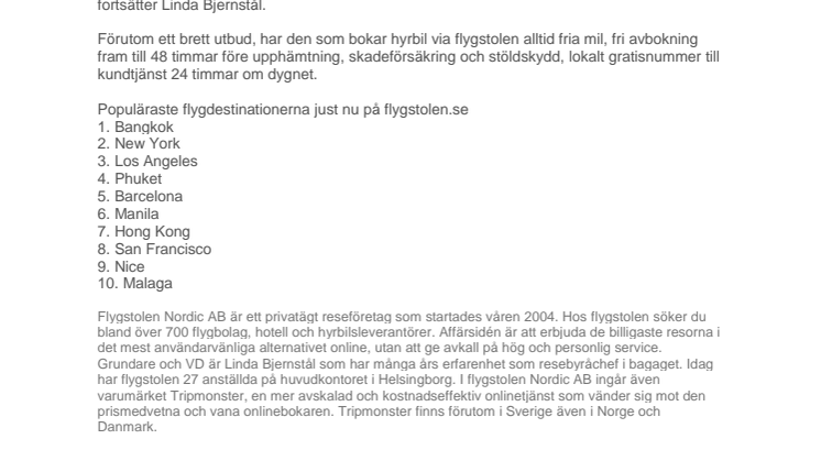 Nypremiär för hyrbil