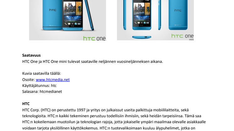 HTC esittelee uuden värivaihtoehdon One-perheeseen