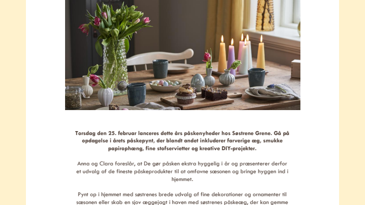 Oplev påsken hos Søstrene Grene