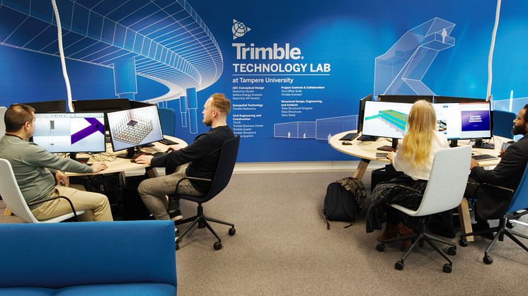 Trimble Technology Lab on perustettu Tampereen yliopistoon palvelemaan arkkitehtuurin ja rakennustekniikan opiskelijoita.
