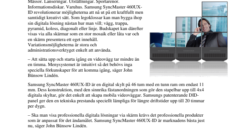 Digitala skyltar – Samsungs nya stapelvara