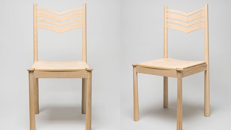 Bernadotte & Kylberg, tillverkad vid Made by Choice, Wiurila Chair, 2022. Foto: Linn Ahlgren/Nationalmuseum. 