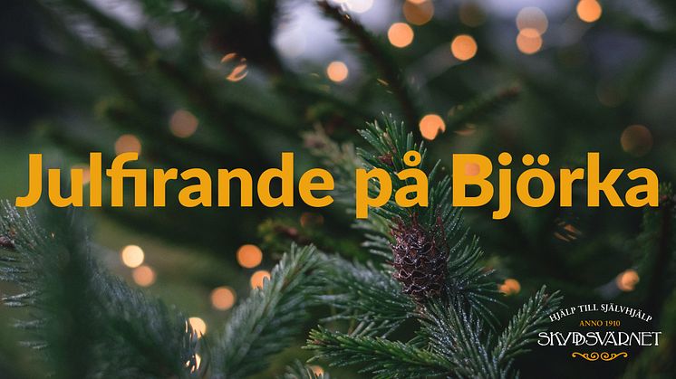 Skyddsvärnets stödboende Björka Bromma bjuder in tidigare klienter till julfirande på julafton.