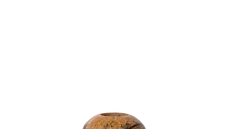 Sten candle holder brown
