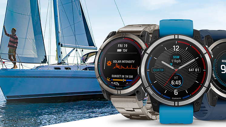 Garmin quatix 7-älykello tukee aktiivista elämäntapaa vesillä