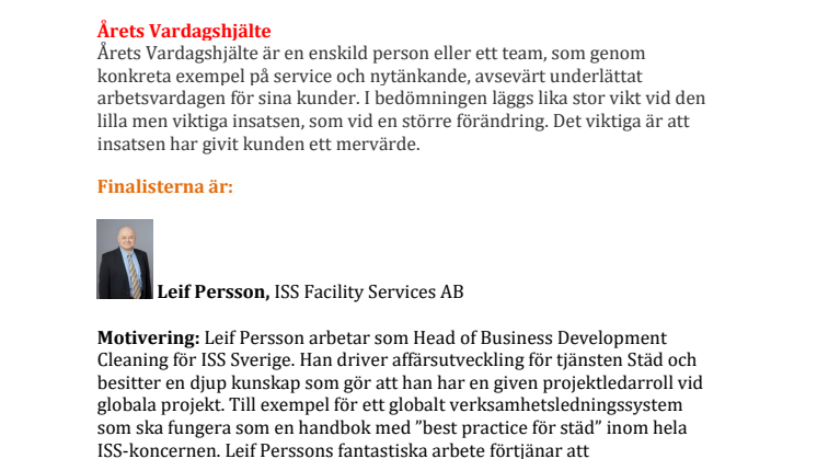 Äntligen!   Presentation av finalisterna i Clean Bright Awards 2018