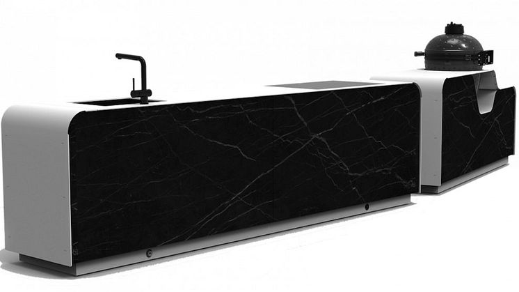 PIllen Groups designade och utvecklade utomhusköken visar Dekton® Zenith och Laurent med dess höga prestanda.
