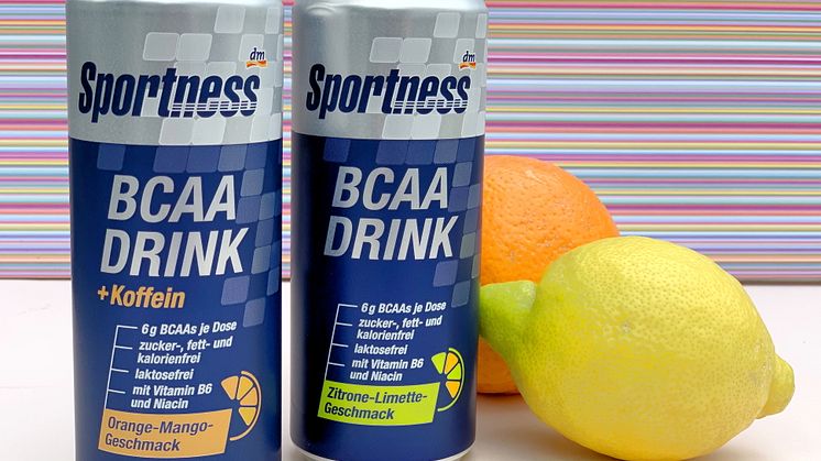 Die neuen Sportness BCAA Drinks sind in allen dm-Märkten erhältlich