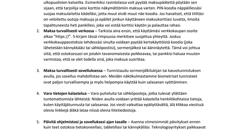 Visan vinkit turvallisiin ostoksiin 