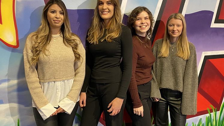 Sara Salih, Annah Kjellson, Ella Årlid Henriksson och Ida Börjesson har alla prisats för sina examensarbeten. 