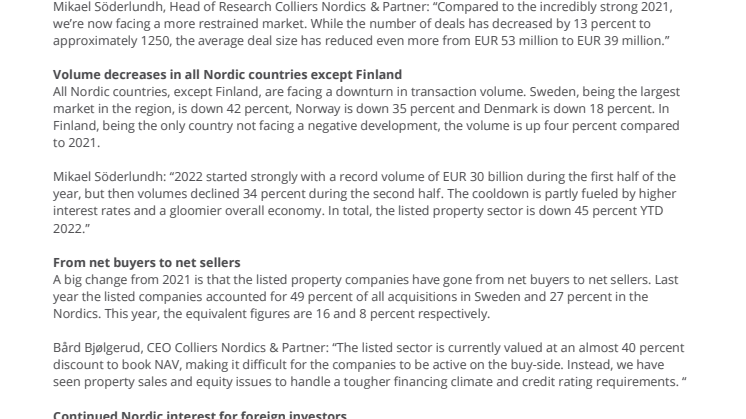 Second strongest Nordic deal volume ever in 2022 despite 31% decline.pdf