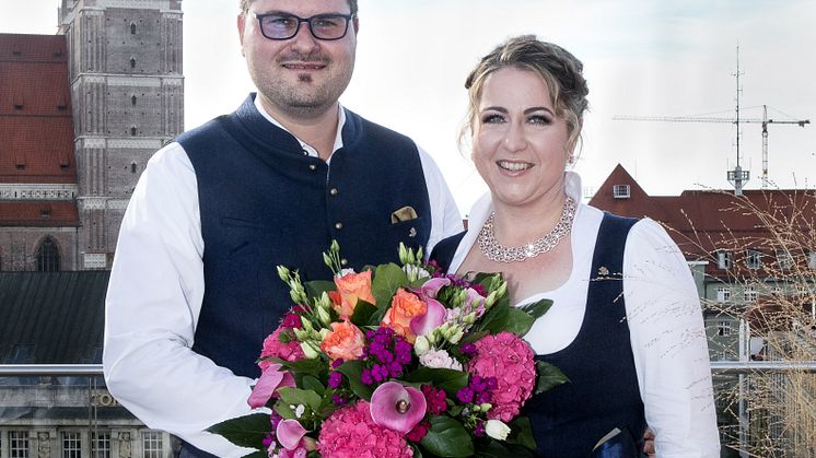Das Narrhalla-Prinzenpaar Sebastian I. und Janina I. 