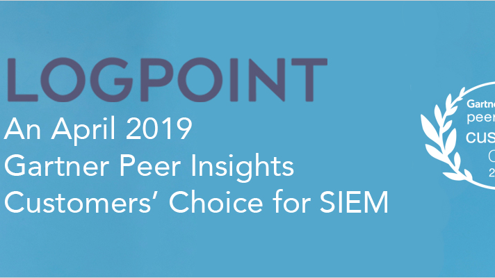 LogPoint als ein „Customer Choice” für SIEM bei den Gartner Peer Insights im April 2019 ausgezeichnet