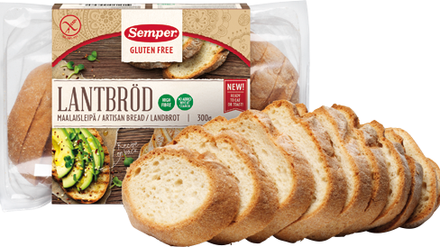 Glutenfritt landbrød med deilig skorpe!