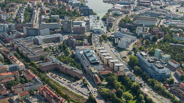 Flygbild Sundbyberg_Fabriksparken