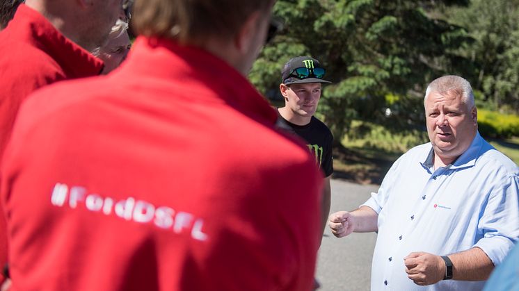 Fra pressekonferansen hvor Ford Motor Norge og forsikringsselskapet If lanserer et unikt opplæromgsprogram for unge sjåfører Ford Driving Skills for Life