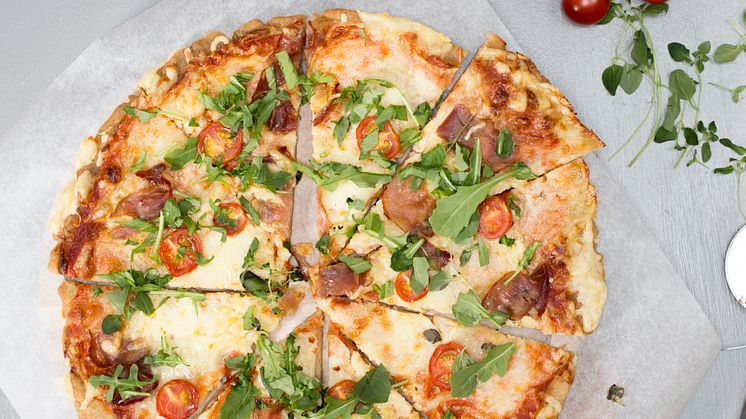 Pizza med glutenfri bunn 2